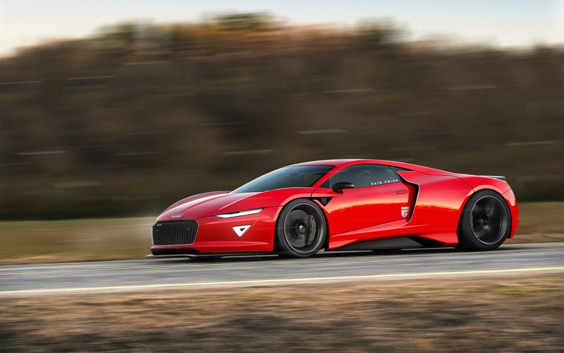 car, red cars, vehicle, Audi, Audi R8