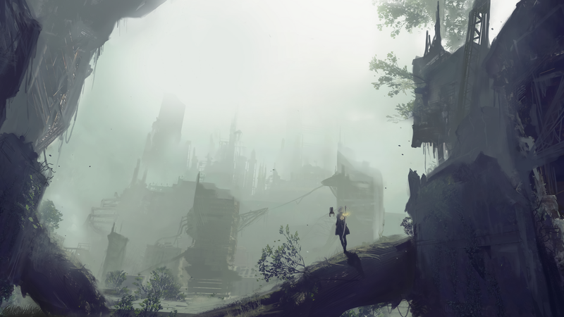 anime, digital art, artwork, portrait, Nier: Automata