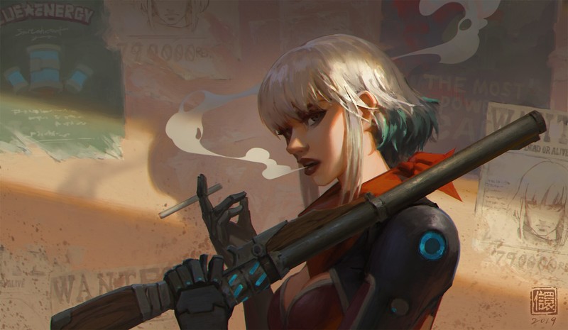 anime girls, fantasy girl, artwork, anime, Kan Liu