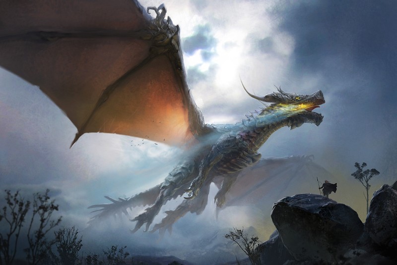 dragon, creature, artwork, fantasy art