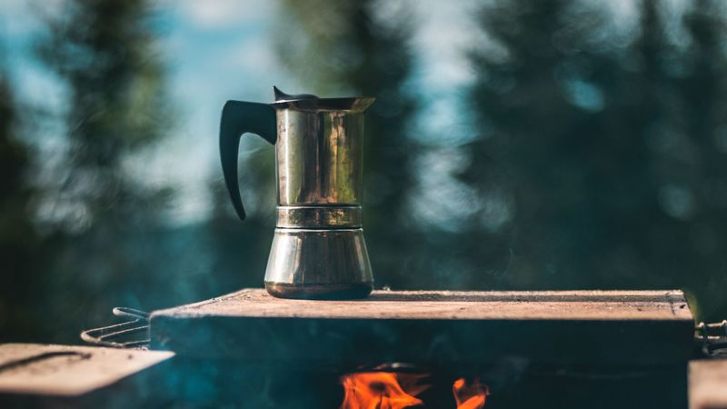 kettle, campfire, hiking, camping, 4k