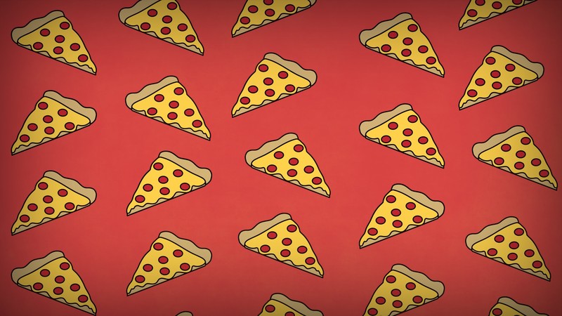 pizza, food, cartoon