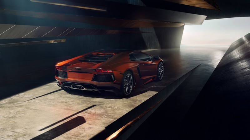 car, vehicle, render, digital art, Lamborghini, Lamborghini Aventador, red cars