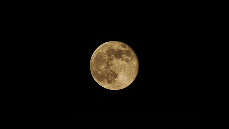 moon, satellite, black, 4k