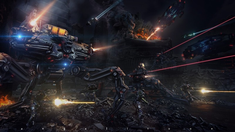 render, ArtStation, digital art, war, battle, futuristic