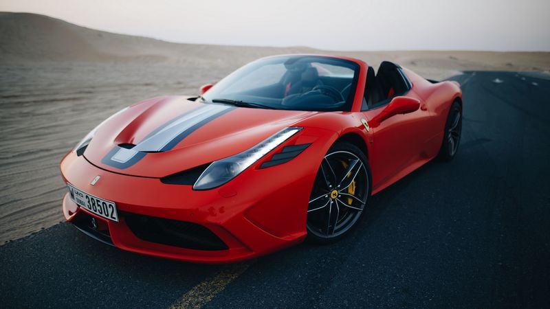 ferrari 458, ferrari, sports car, red, 4k