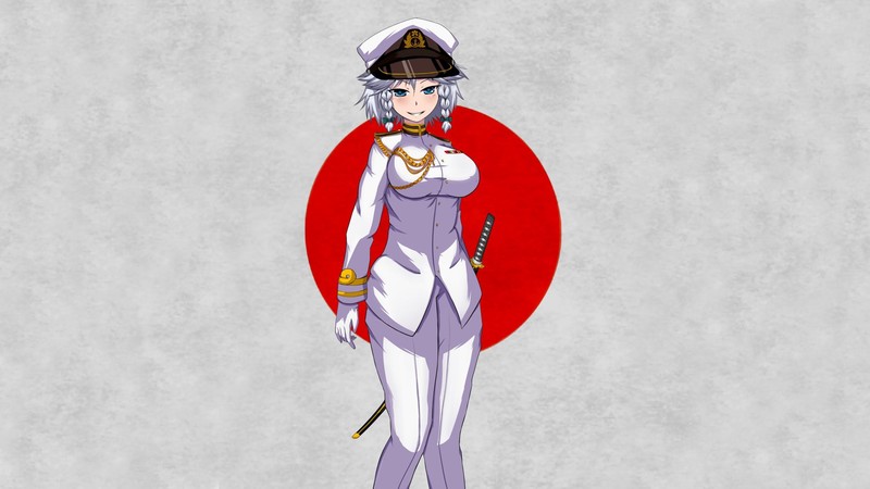 anime girls, boobs, anime, uniform, hat, big boobs, Touhou, Izayoi Sakuya