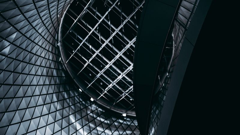 architecture, building, minimalism, dark, design, 4k