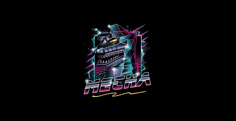 Godzilla, Mecha Godzilla, artwork, simple background