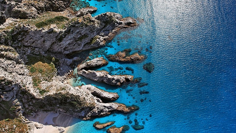 Calabria, Capo Vaticano, sea, cliff, Italy, landscape, nature