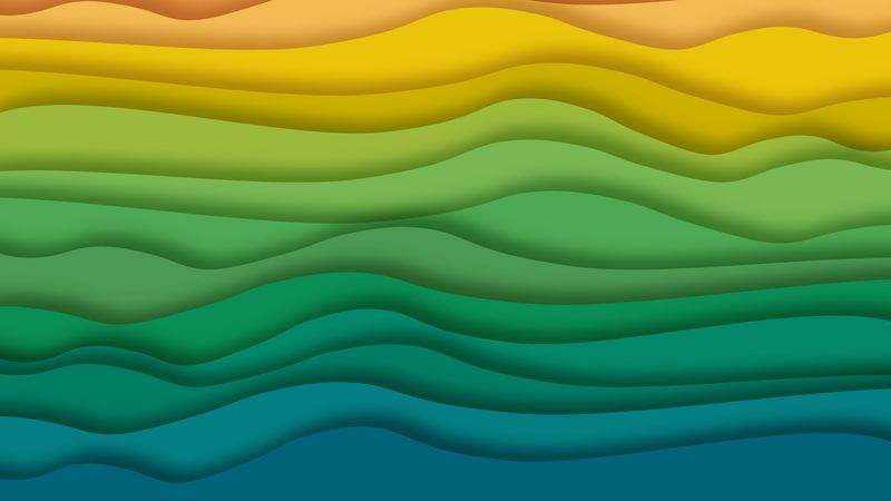 lines, wavy, colorful, texture, 4k