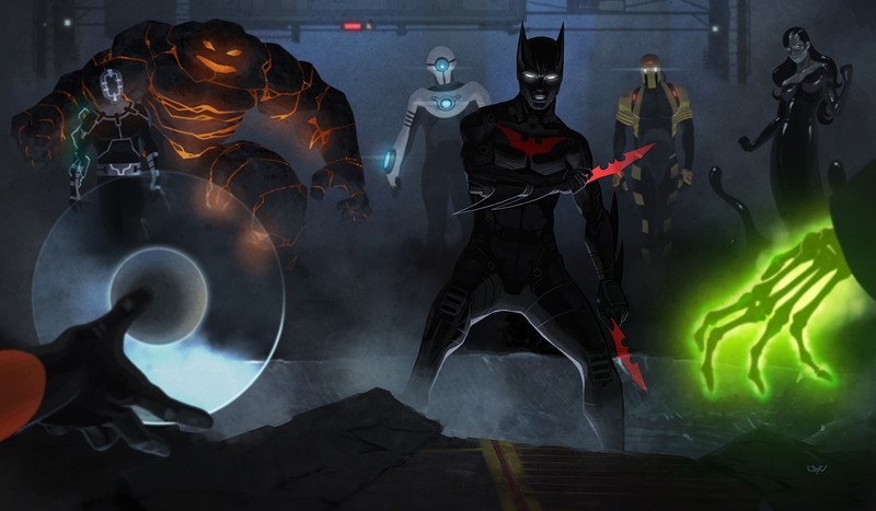 Batman Beyond, Batman, Blight, Inque, Shriek, Repeller, Spellbinder, Magma (Batman Beyond), Rewire