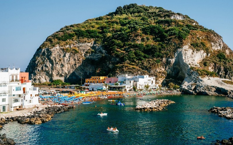 Isola di Ischia, Campania, island, Italy, sea, boat, landscape, nature