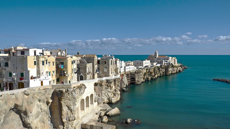 Puglia, Salento, landscape, Italy, sea, town