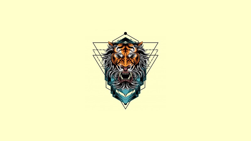 animals, simple background, big cats