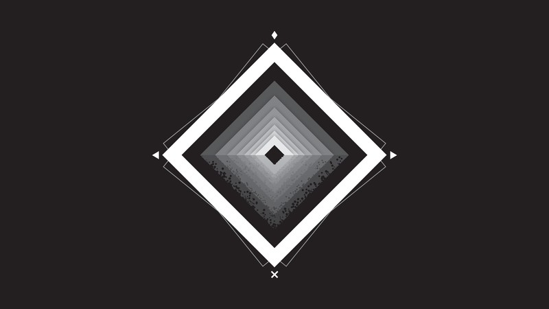 minimalism, geometric figures, dark, Portal