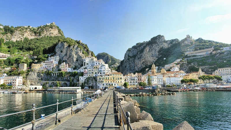Campania, landscape, Italy, city