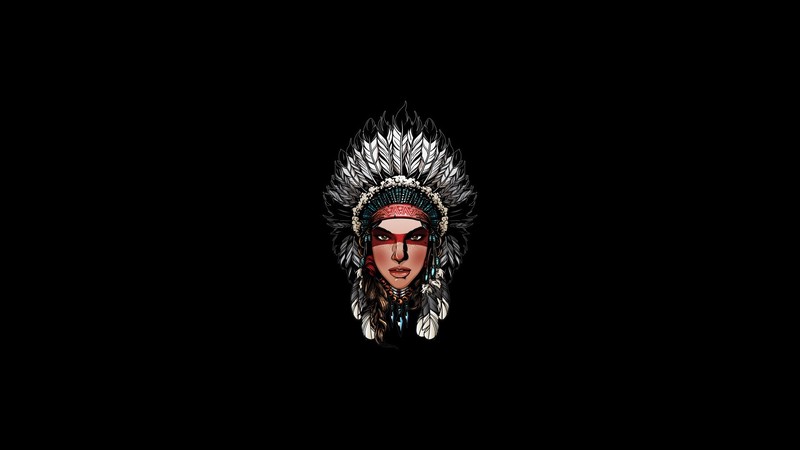 simple background, fantasy girl, fantasy art, minimalism, artwork