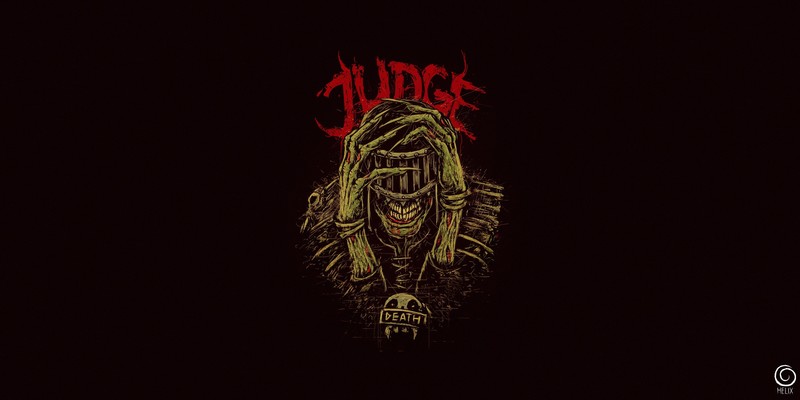 simple background, artwork, minimalism, Judge Dredd, Judge Death, Dark Judges, Deadworld