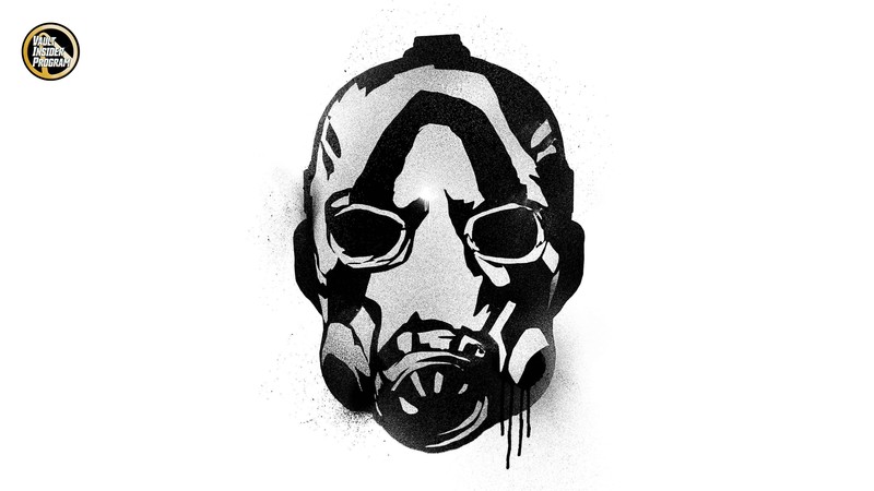 Borderlands 3, Vault Insider Program, video game art, simple background, PC gaming, mask, frontal view