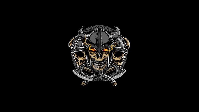 simple background, minimalism, skull, artwork