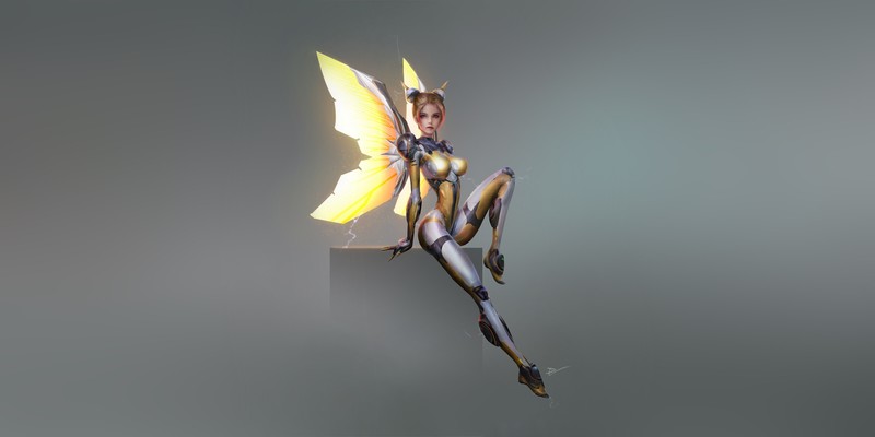simple background, artwork, fantasy art, fantasy girl