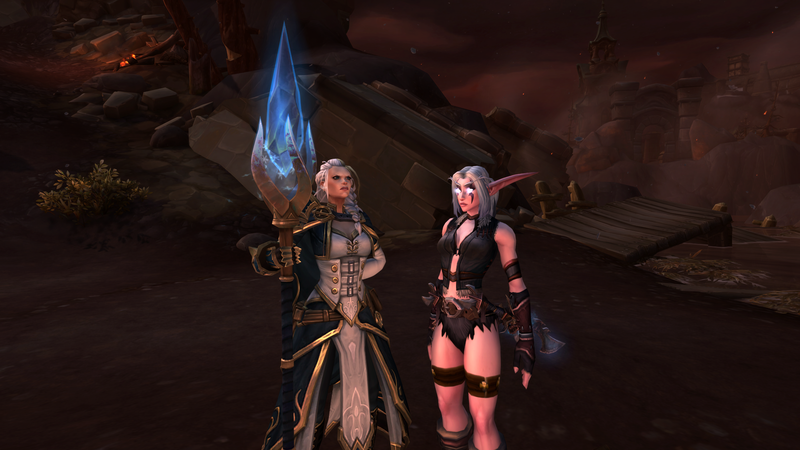 World of Warcraft, Night Elves, Jaina Proudmoore, screen shot