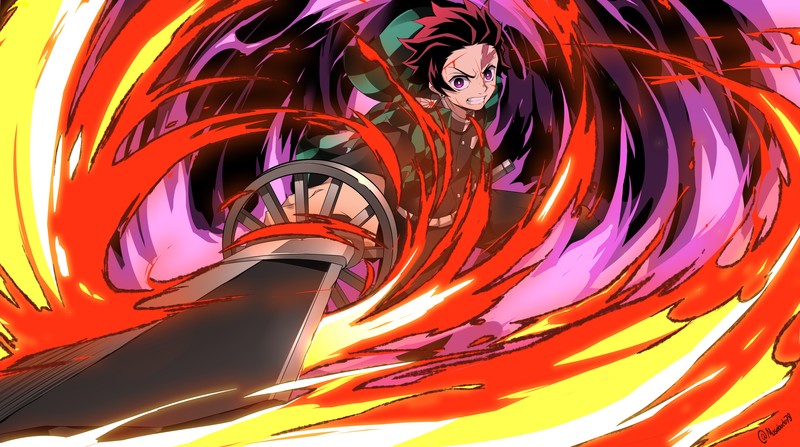 anime, digital art, artwork, portrait, 2D, Kimetsu no Yaiba, Kamado Tanjirō