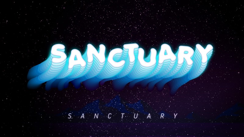 space, vaporwave, futuristic, sanctuary, cyan, stars