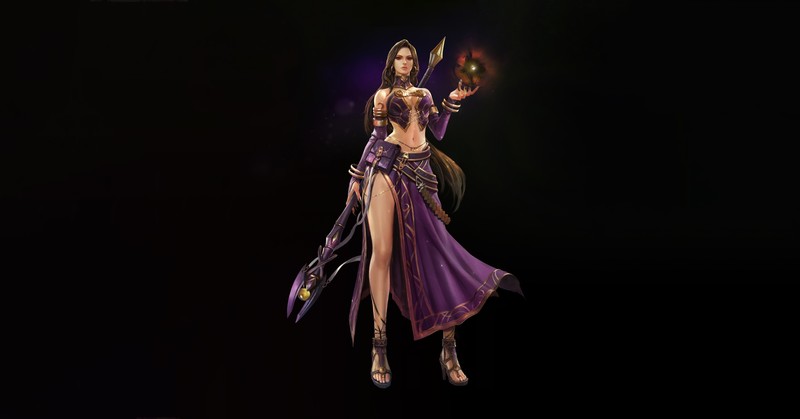 simple background, fantasy girl, fantasy art