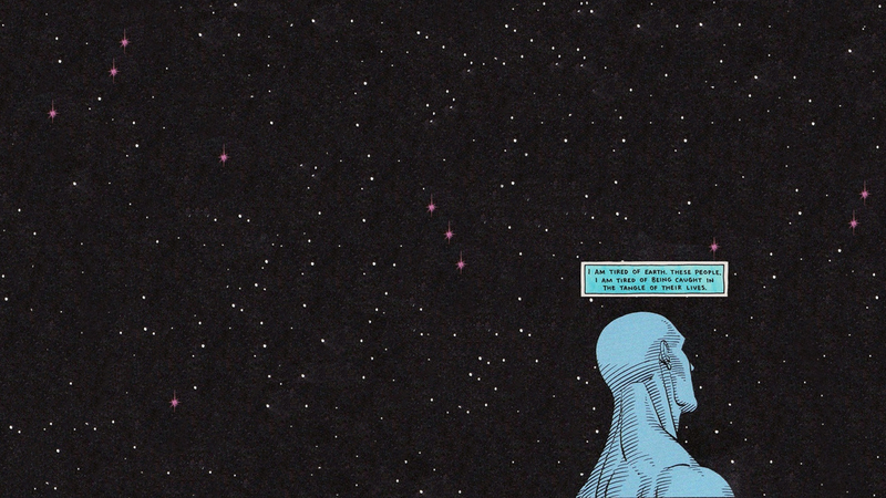 comic books, comic art, DC Comics, Watchmen, Dr. Manhattan