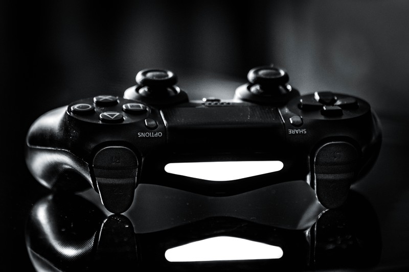 Game Gear, controller, low saturation, monochrome, PlayStation 4, DualShock 4, DualShock
