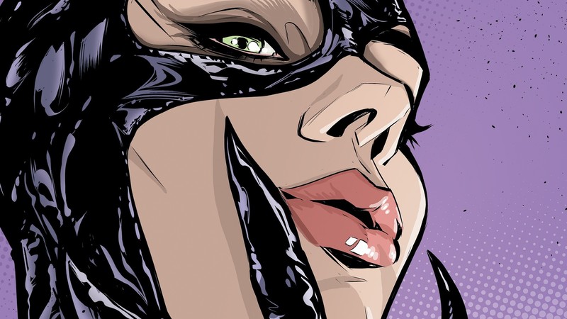 Selina Kyle, Catwoman, comic art, women, face, artwork, Batman, DC Comics