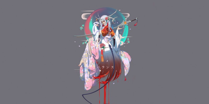 fantasy art, fantasy girl, simple background, artwork