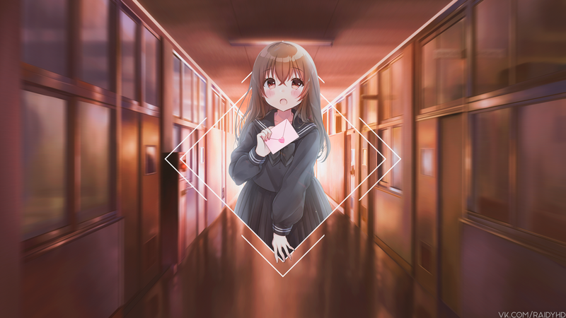 anime, anime girls, picture-in-picture