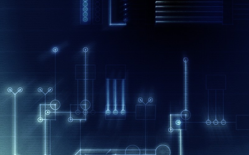 digital, digital art, blue, technology