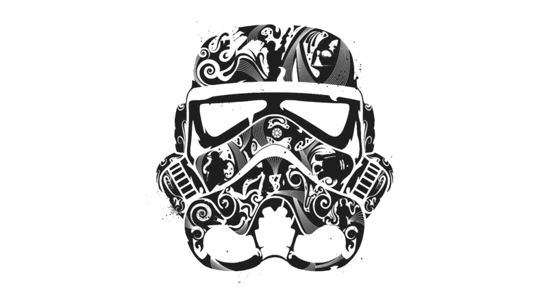 portrait display, clone trooper, Star Wars
