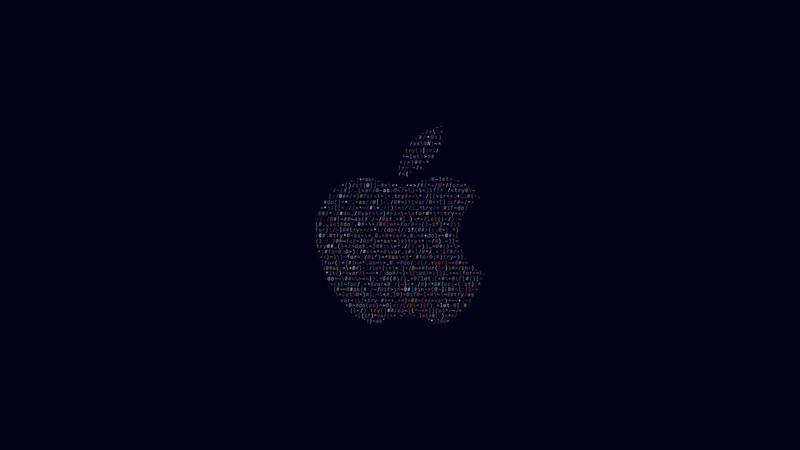 Apple Inc., simple background, logo, minimalism