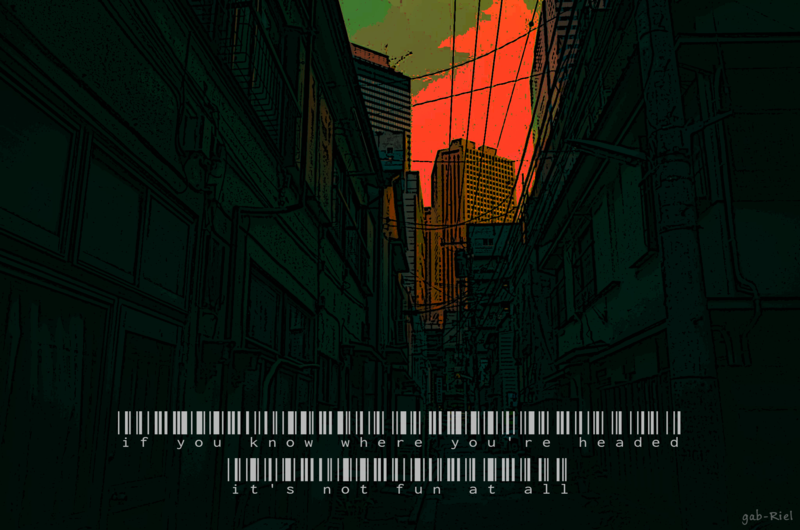 quote, text, alleyway, vector art, vector graphics