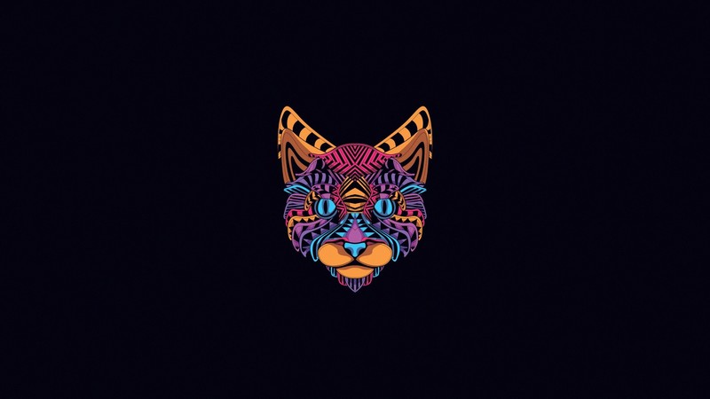 cats, animals, simple background, artwork, minimalism