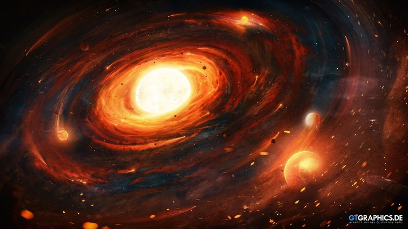 artwork, digital art, space