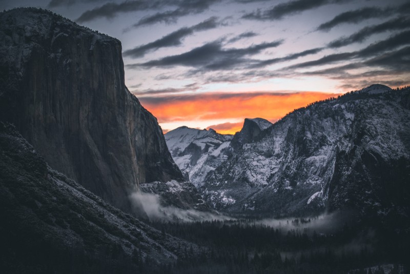 mountains, peak, glacier, plateau, nature, sky