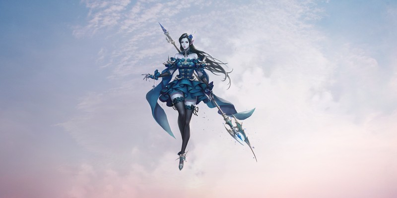 fantasy art, simple background, fantasy girl