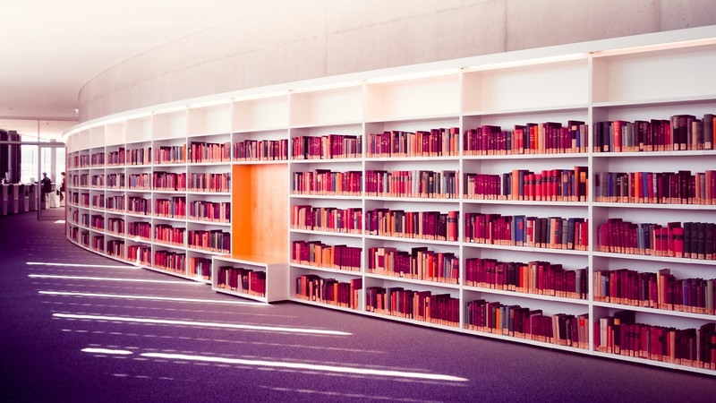 books, bookshelves, library
