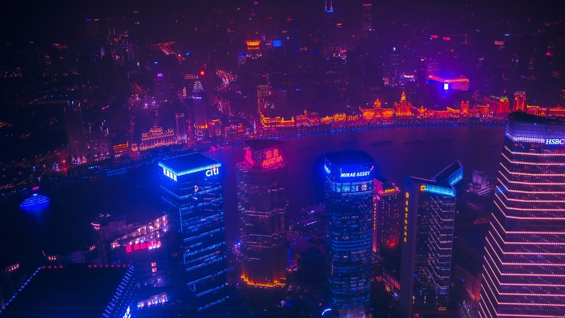 lights, building, night