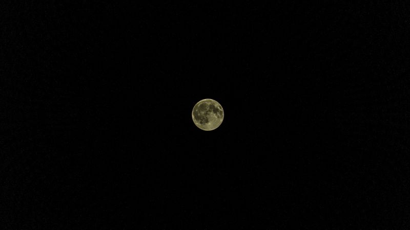 full moon, moon, stars, night, sky, 4k