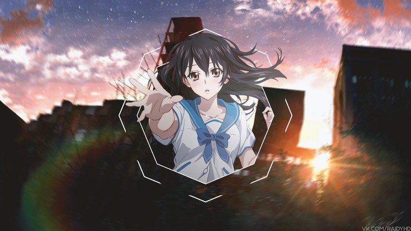 anime, anime girls, picture-in-picture