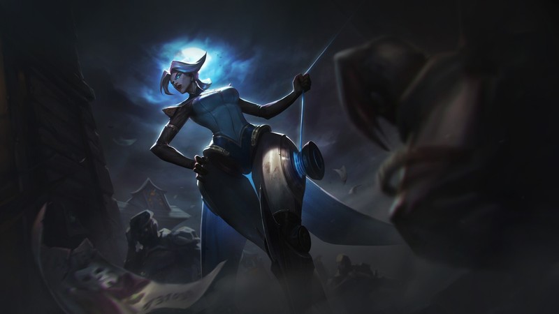 PC gaming, dark, League of Legends, fantasy art, fantasy girl, Camille (League of Legends)