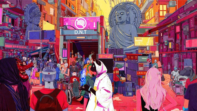 futuristic, cyberpunk, science fiction, futuristic city, artwork