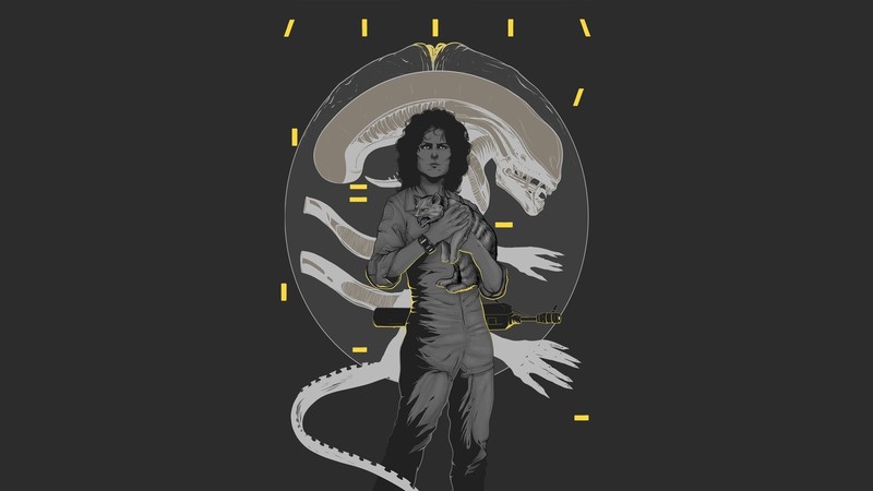 Alien (movie), Aliens (movie), Ridley Scott, Sigourney Weaver, space, horror, science fiction, Xenomorph